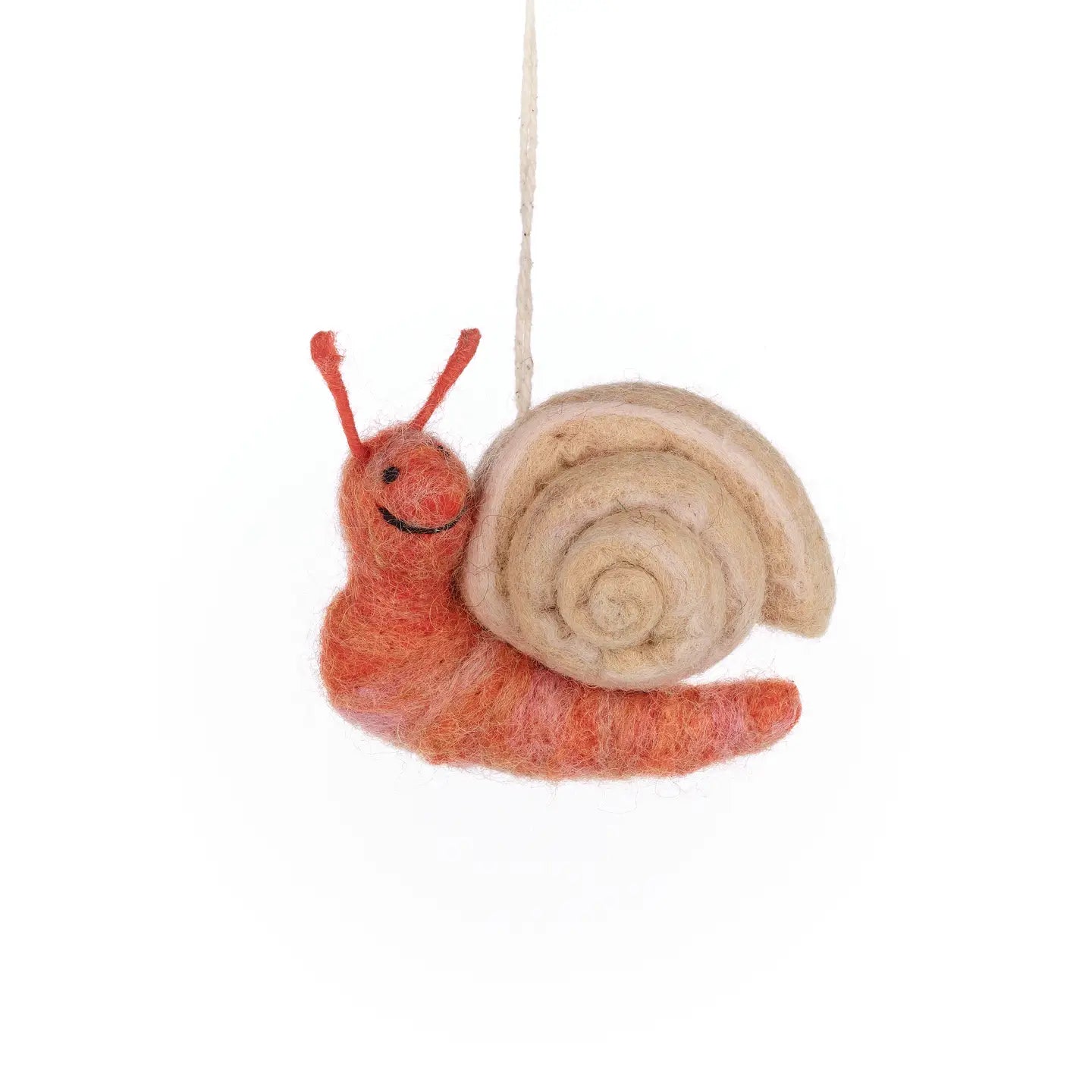 Handmade Felt Ornament - Sadie The Snail