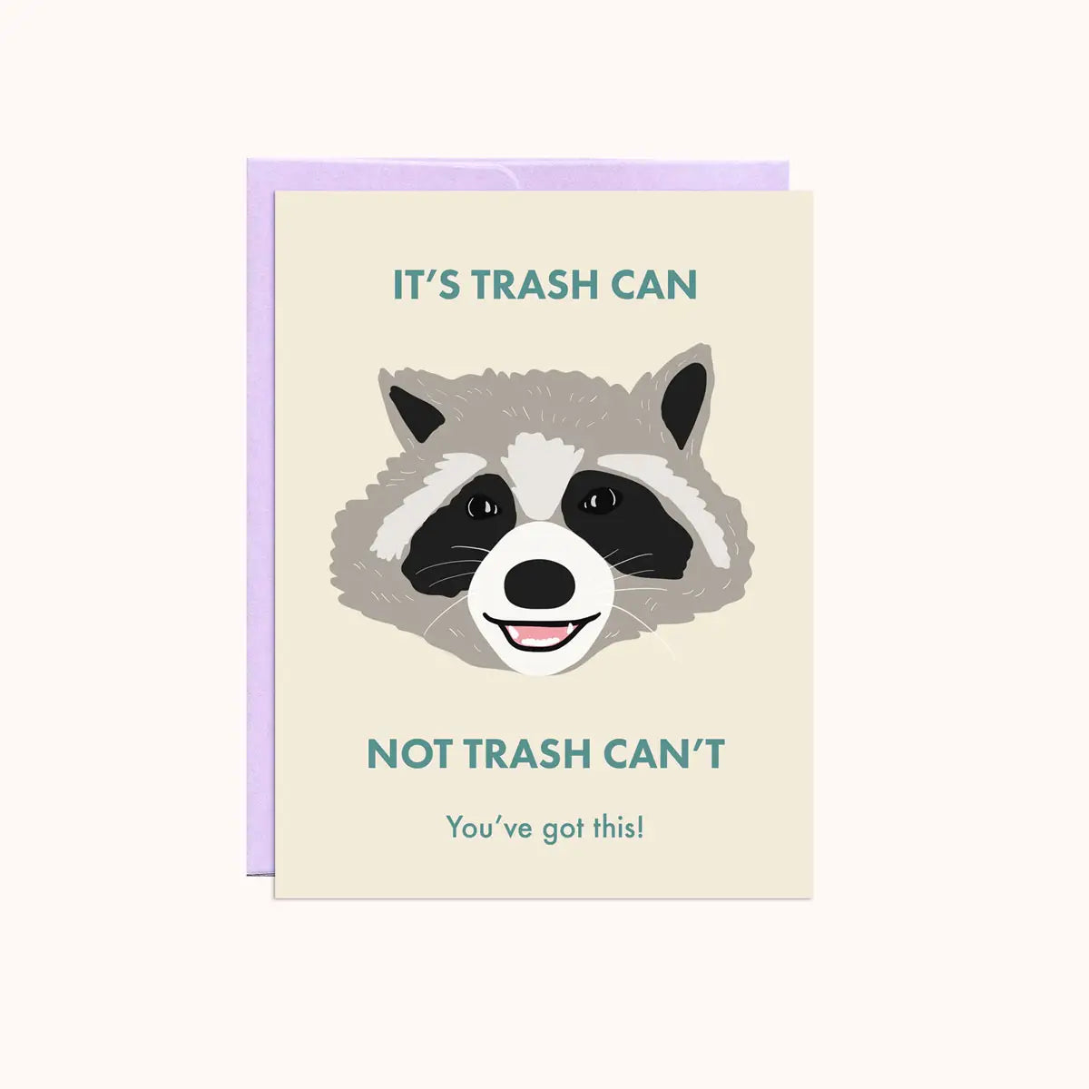 Party Mountain Greeting Card - Trash Can