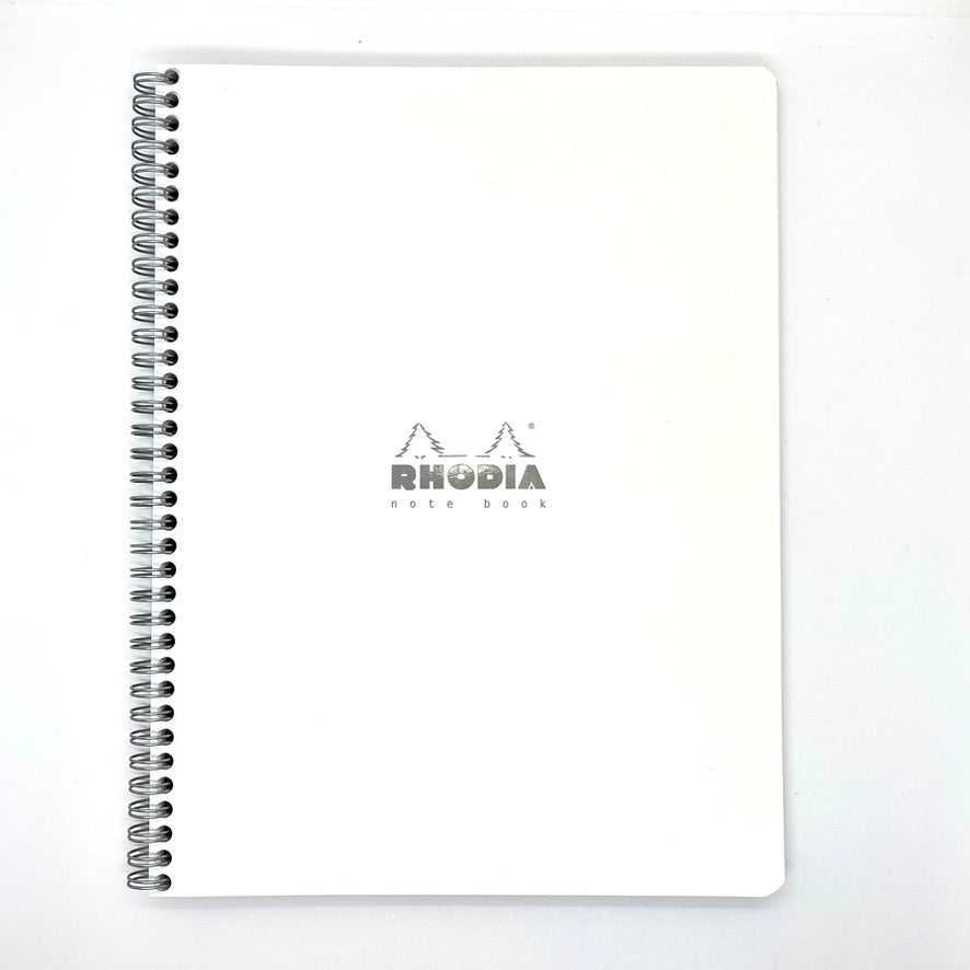 Rhodia Notebook Coiled A4 Graph - White