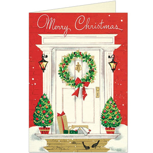 Cavallini & Co Greeting Card - Merry Christmas Home