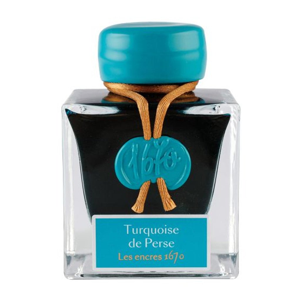 J. Herbin Bottle Ink - 50ml - 1670 Turquoise de Perse