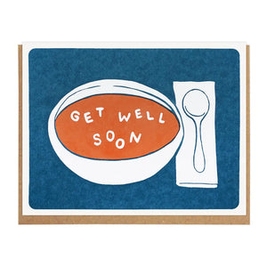 Lucky Horse Press Greeting Card - Get Well Soon Soup