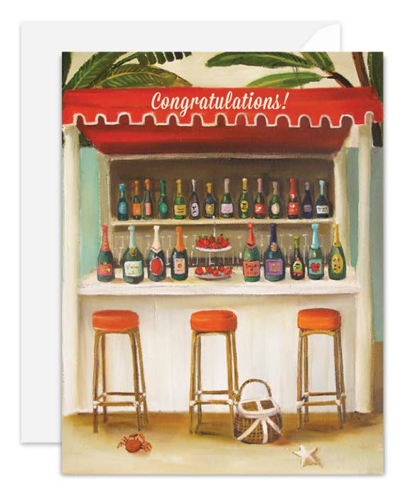 Greeting Card - Champagne Shack