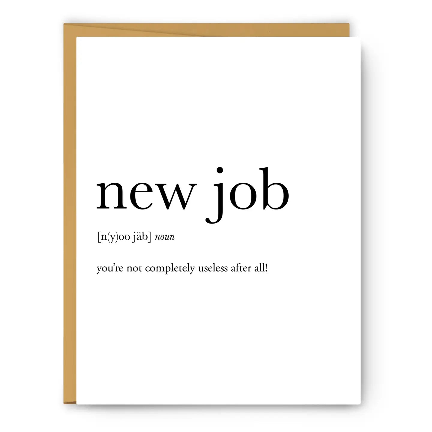 Footnotes Greeting Card - New Job