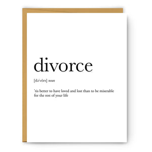 Footnotes Greeting Card - Divorce