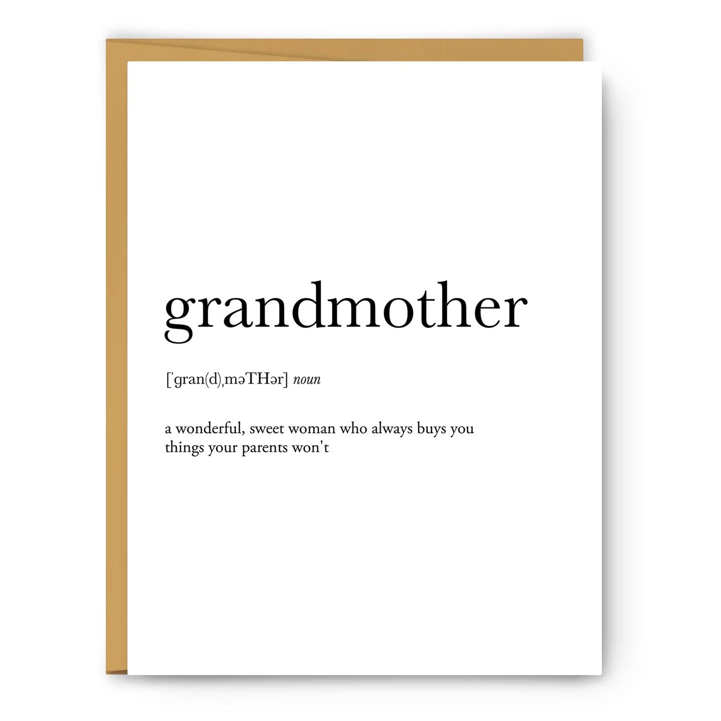 Footnotes Greeting Card - Grandmother