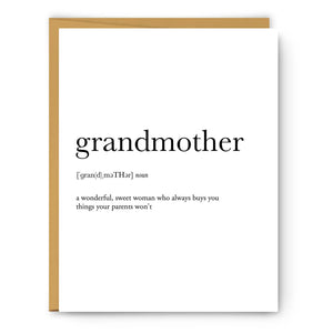 Footnotes Greeting Card - Grandmother