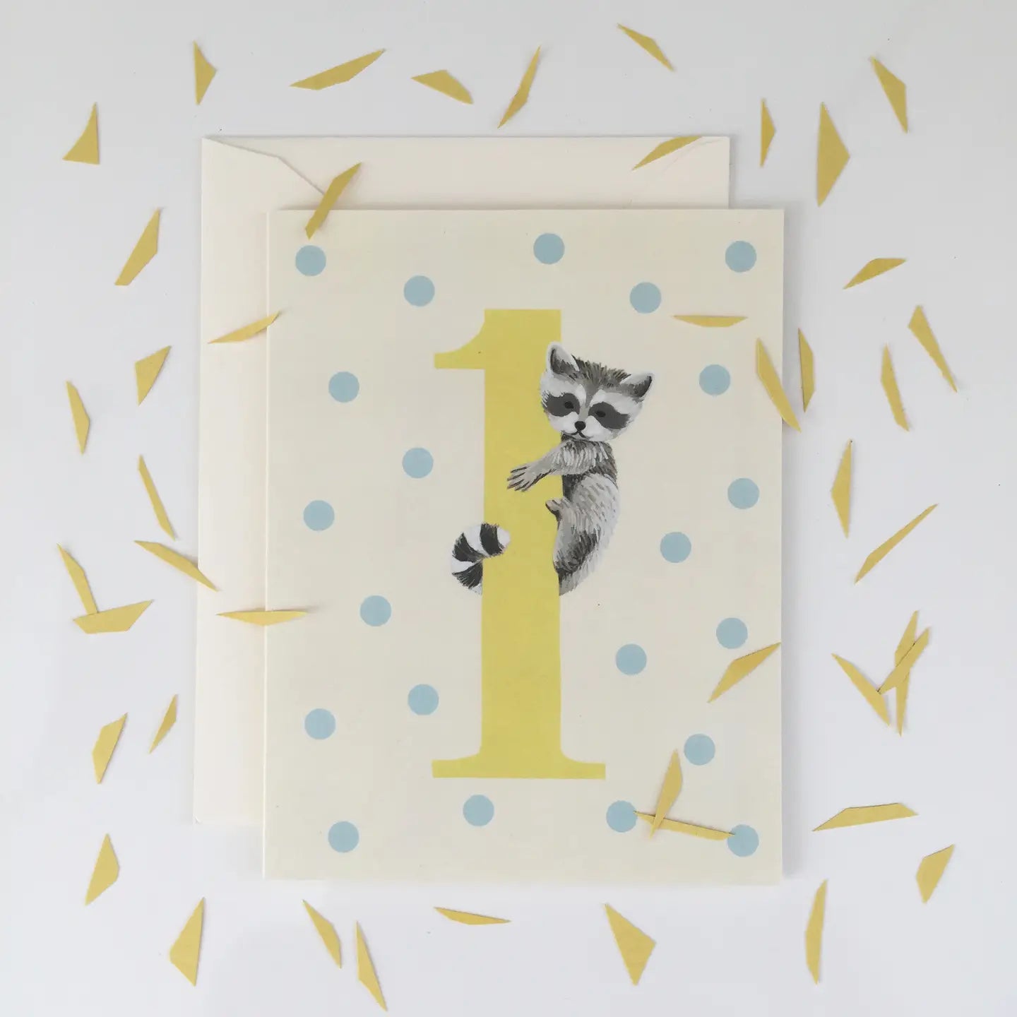 Yeppie Paper Greeting Card - Raccoon 1st