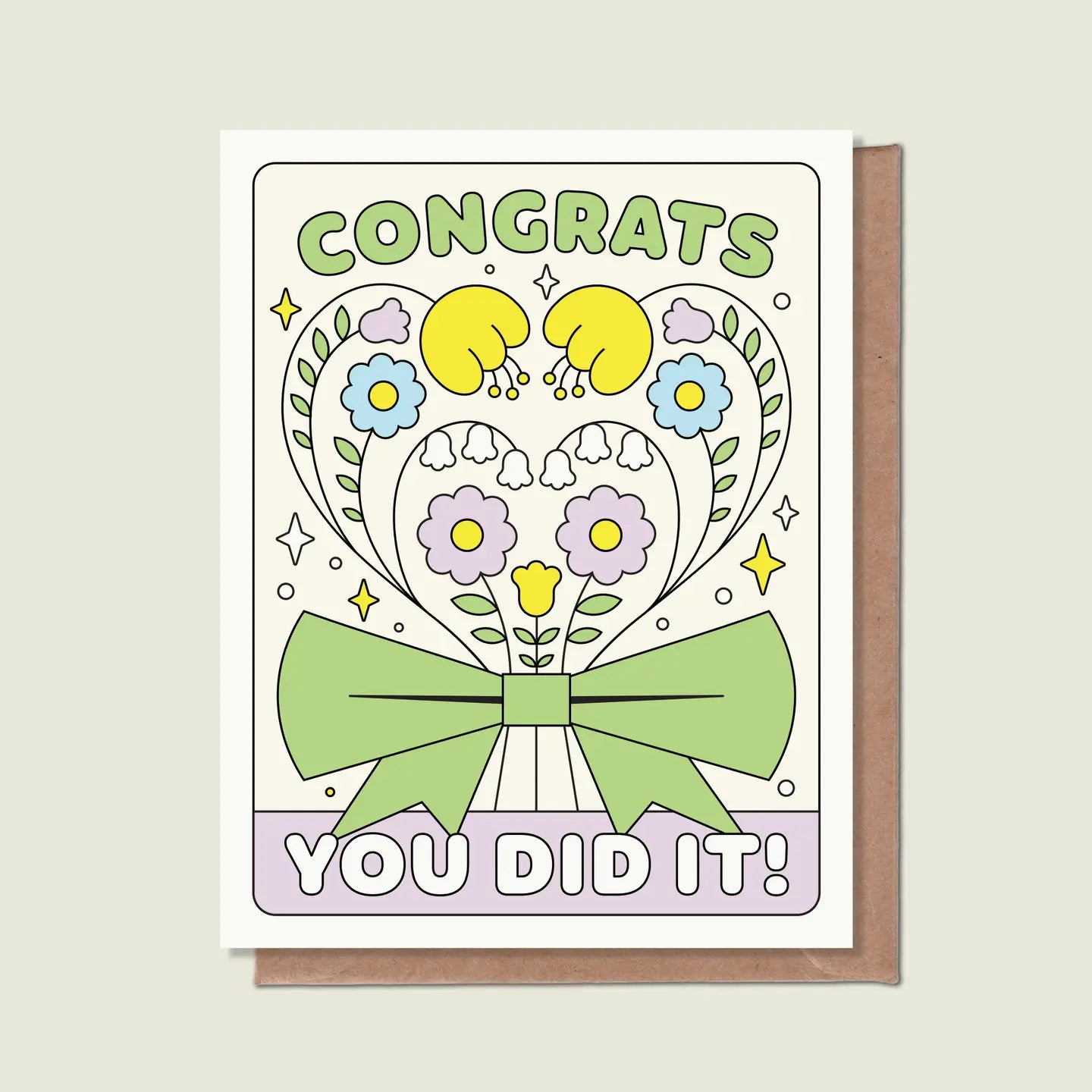 Épée Lapin Studio Greeting Card - You Did It!