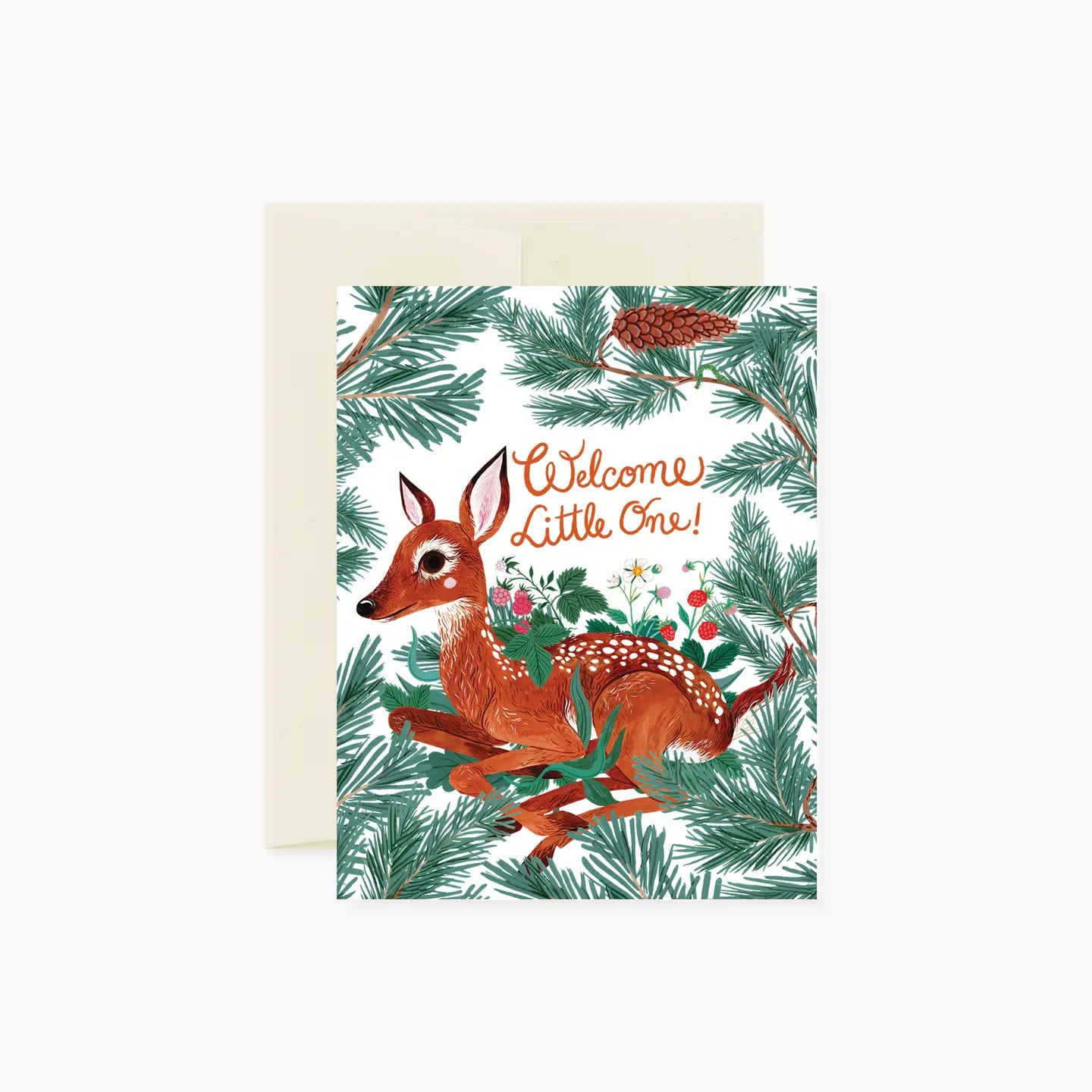 Botanica Paper Co. Greeting Card - Welcome Little One Fawn