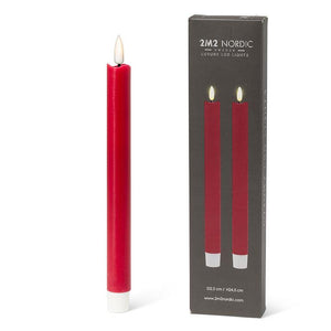 LED Taper Candles - Red