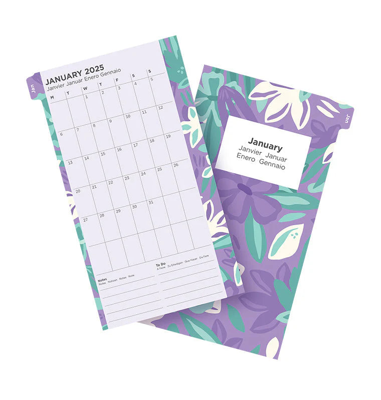 2025 Filofax Refill - Personal Week On Two Pages, Floral