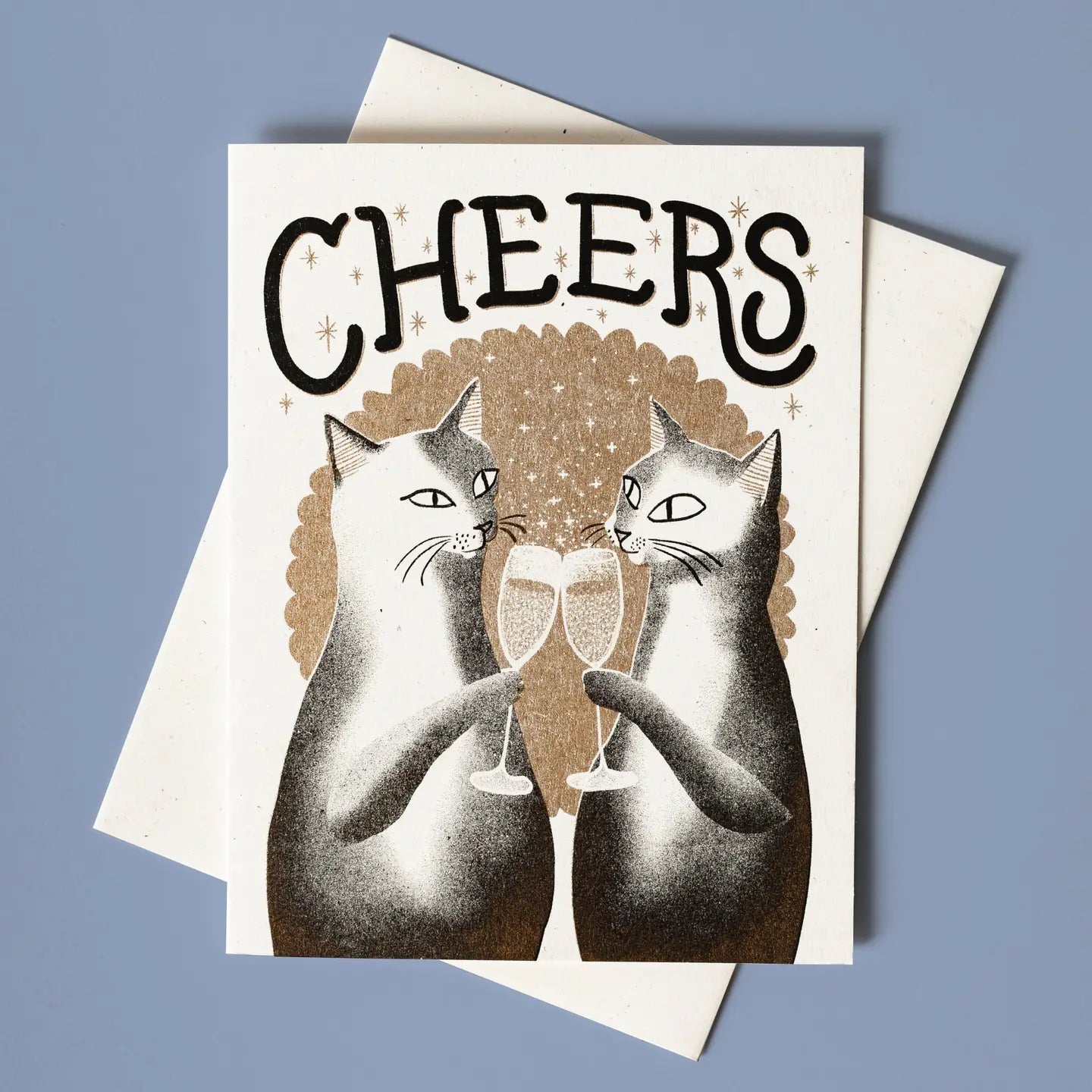 Bromstad Printing Greeting Card - Cheers Cats