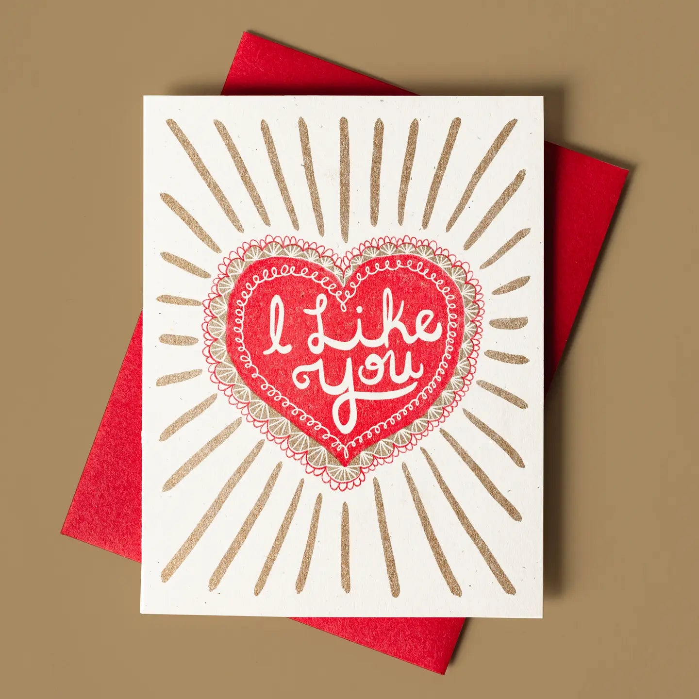 Bromstad Printing Greeting Card - I Like You