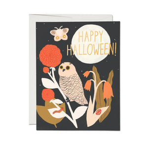 Red Cap Cards Greeting Card - Spooky Night