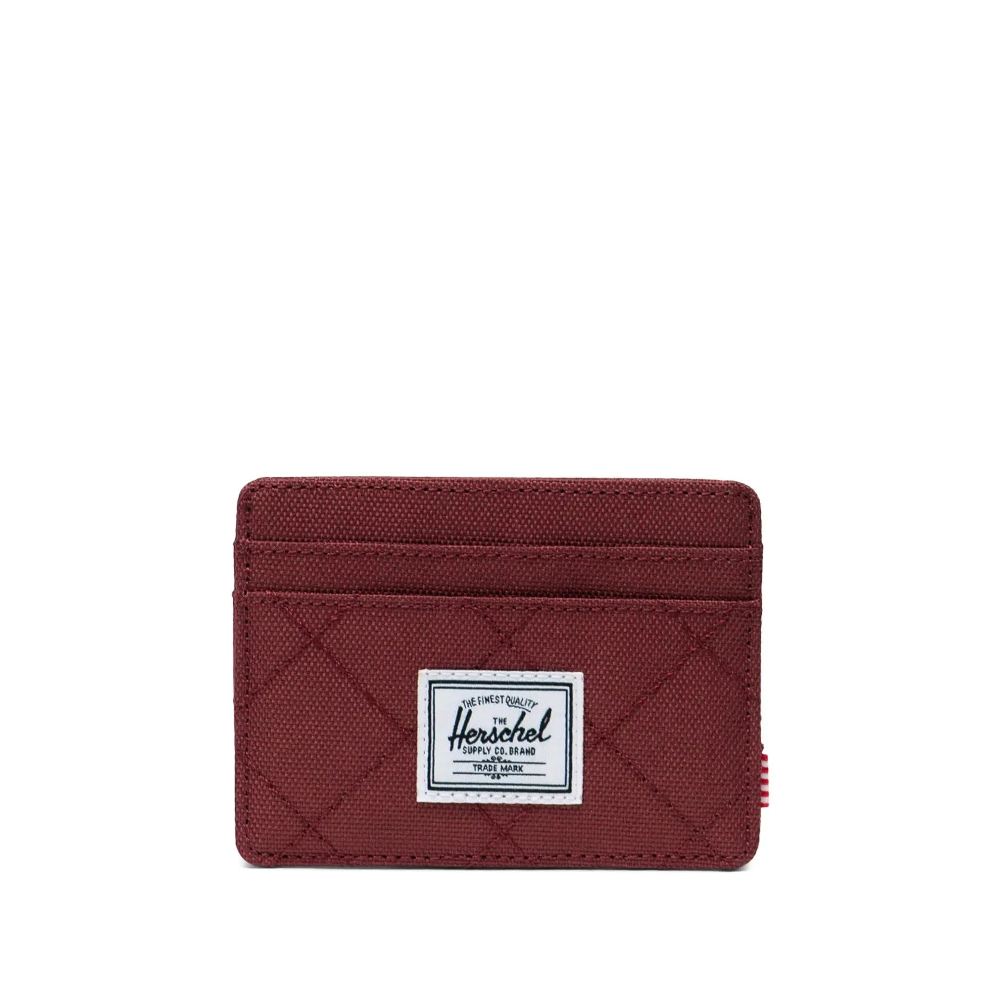 Herschel Charlie Cardholder Wallet - Red Quilted