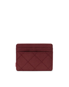 Herschel Charlie Cardholder Wallet - Red Quilted