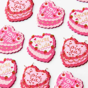 Stickers - Vintage Heart Cake