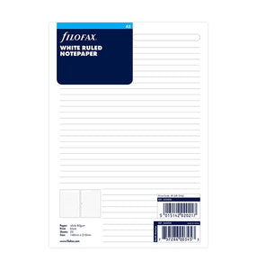 Filofax Refill - A5 White Ruled Paper