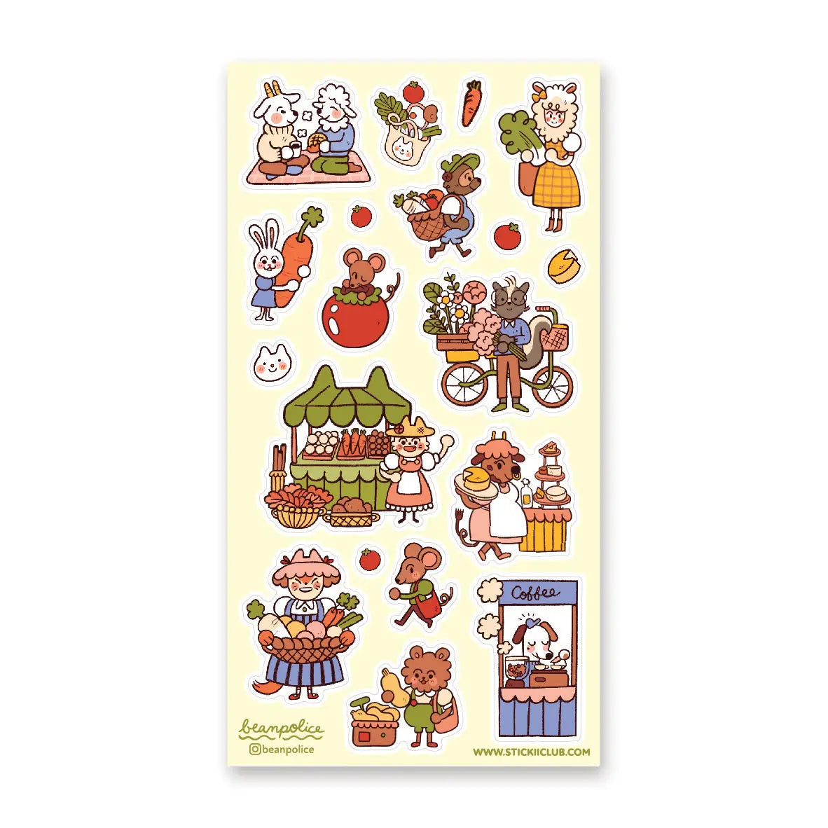 Sticker Sheet - Farmer's Market