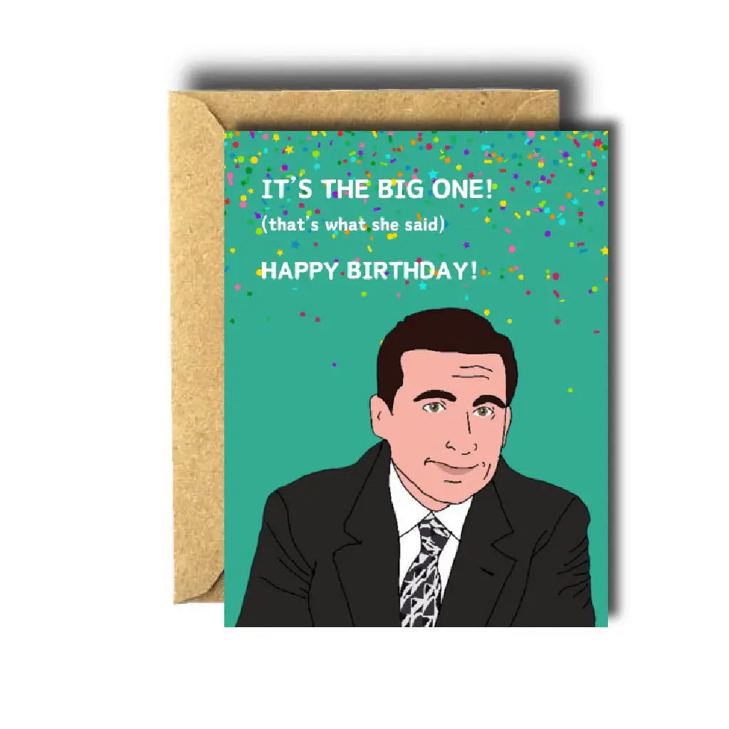 Bee Unique Greeting Card - Michael Scott Big One