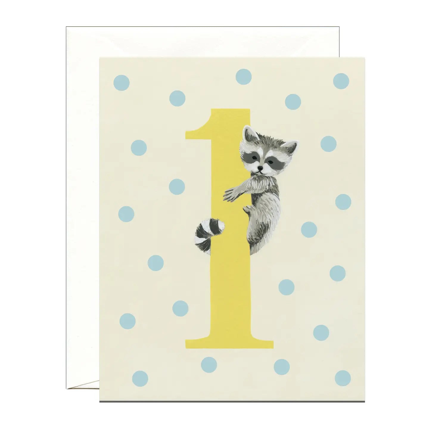 Yeppie Paper Greeting Card - Raccoon 1st