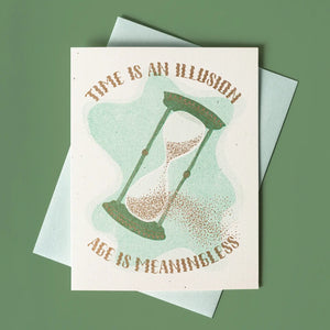 Bromstad Printing Greeting Card - Time Is An Illusion