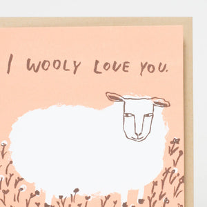 Egg Press Greeting Card - Wooly Love