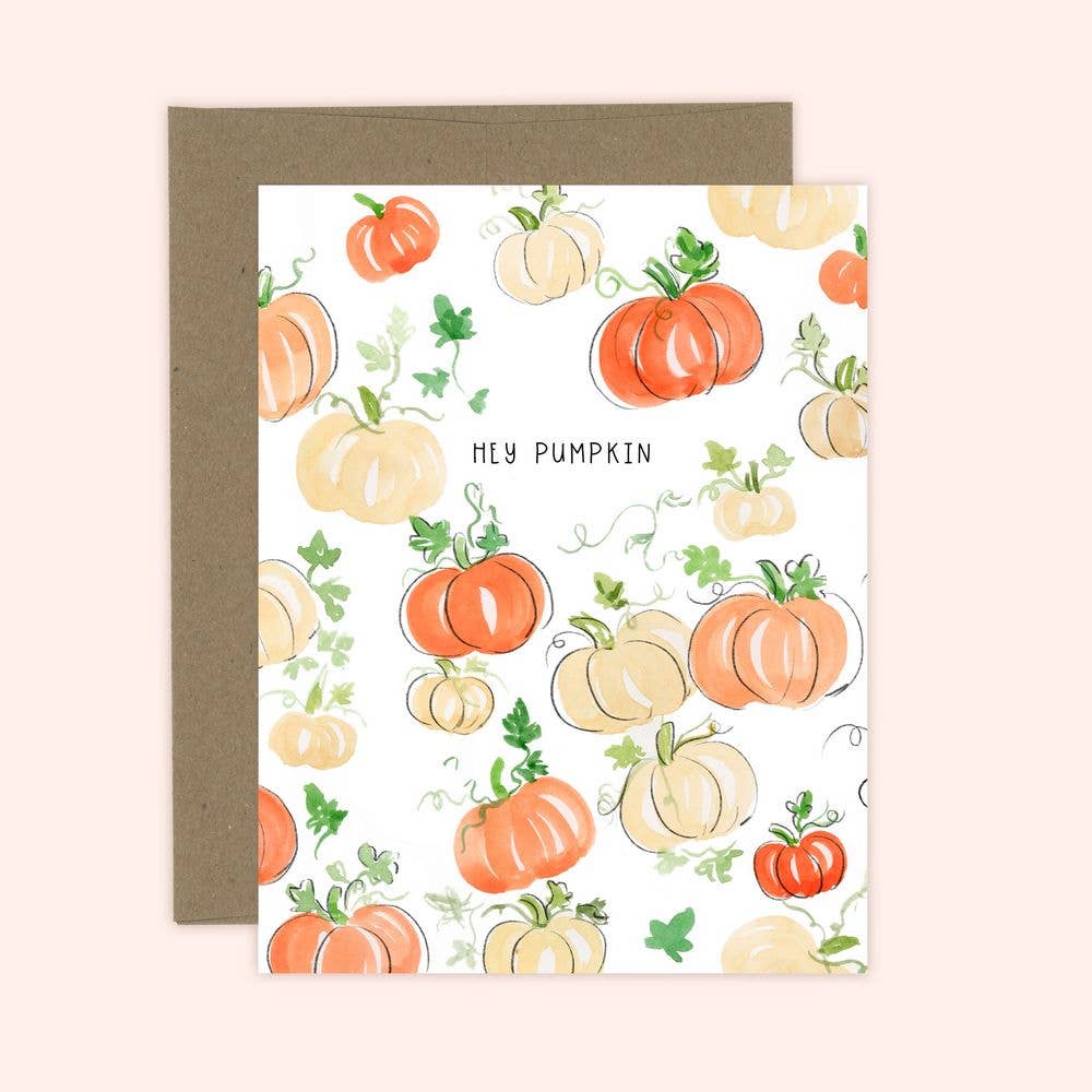 Greeting Card - Hey Pumpkin!