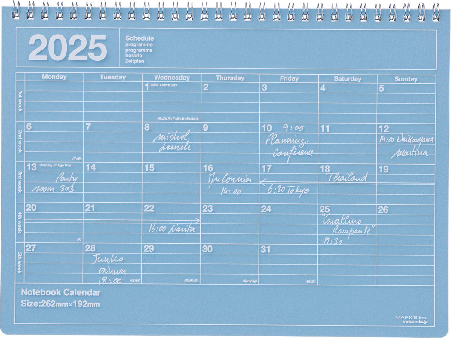 2025 Planner - Notebook Calendar  Medium