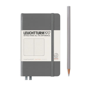 LEUCHTTURM1917 Notebook Pocket A6 Hardcover - Anthracite, Dotted