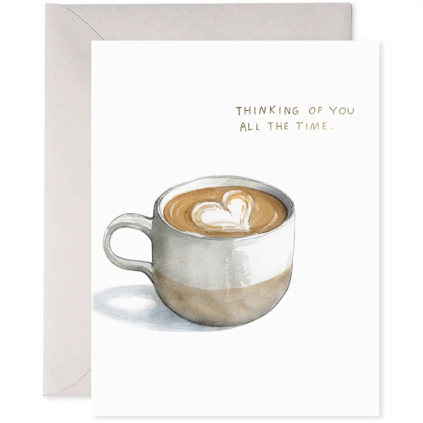 E Frances Greeting Card - Thinking Of You Coffee