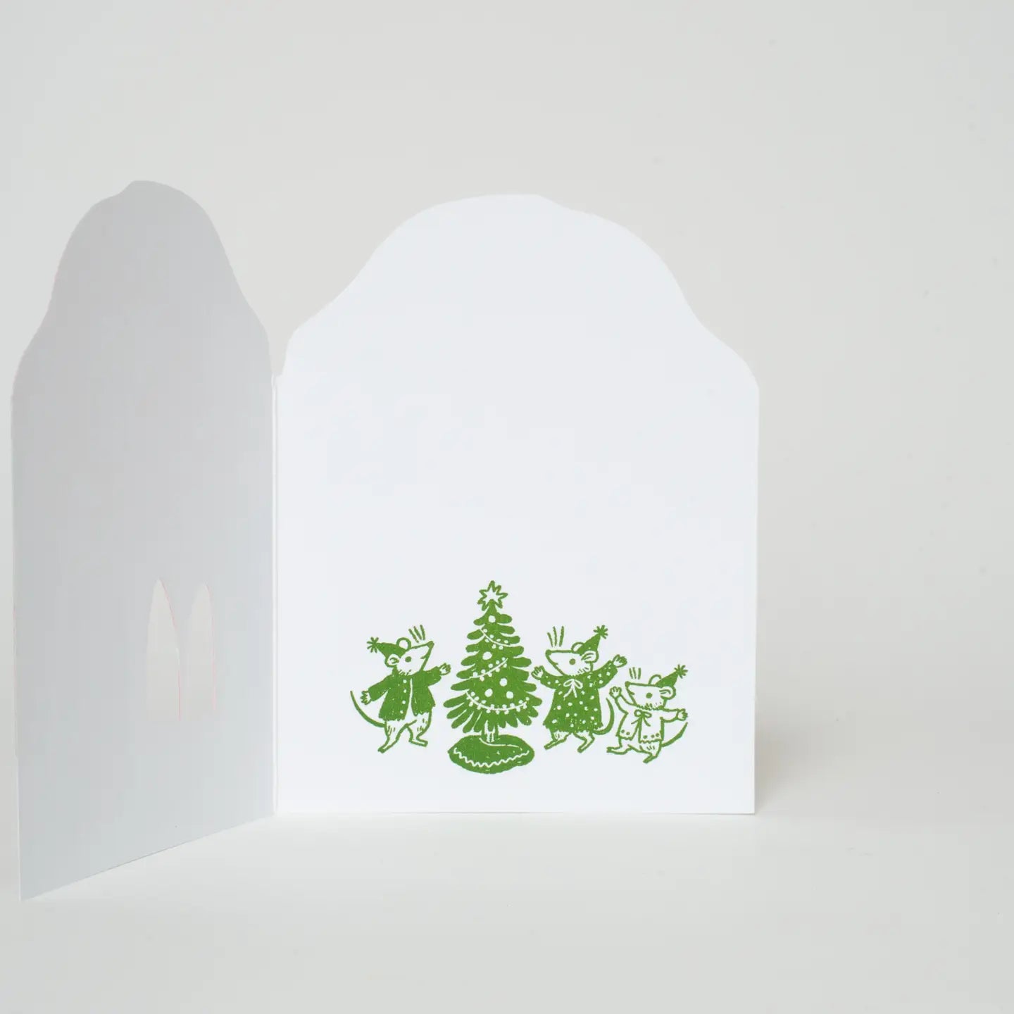 Egg Press Greeting Card - Merry Mushroom House