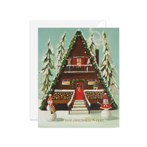 Greeting Card - A-Frame Christmas