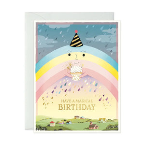 JooJoo Paper Greeting Card - Rainbow Birthday