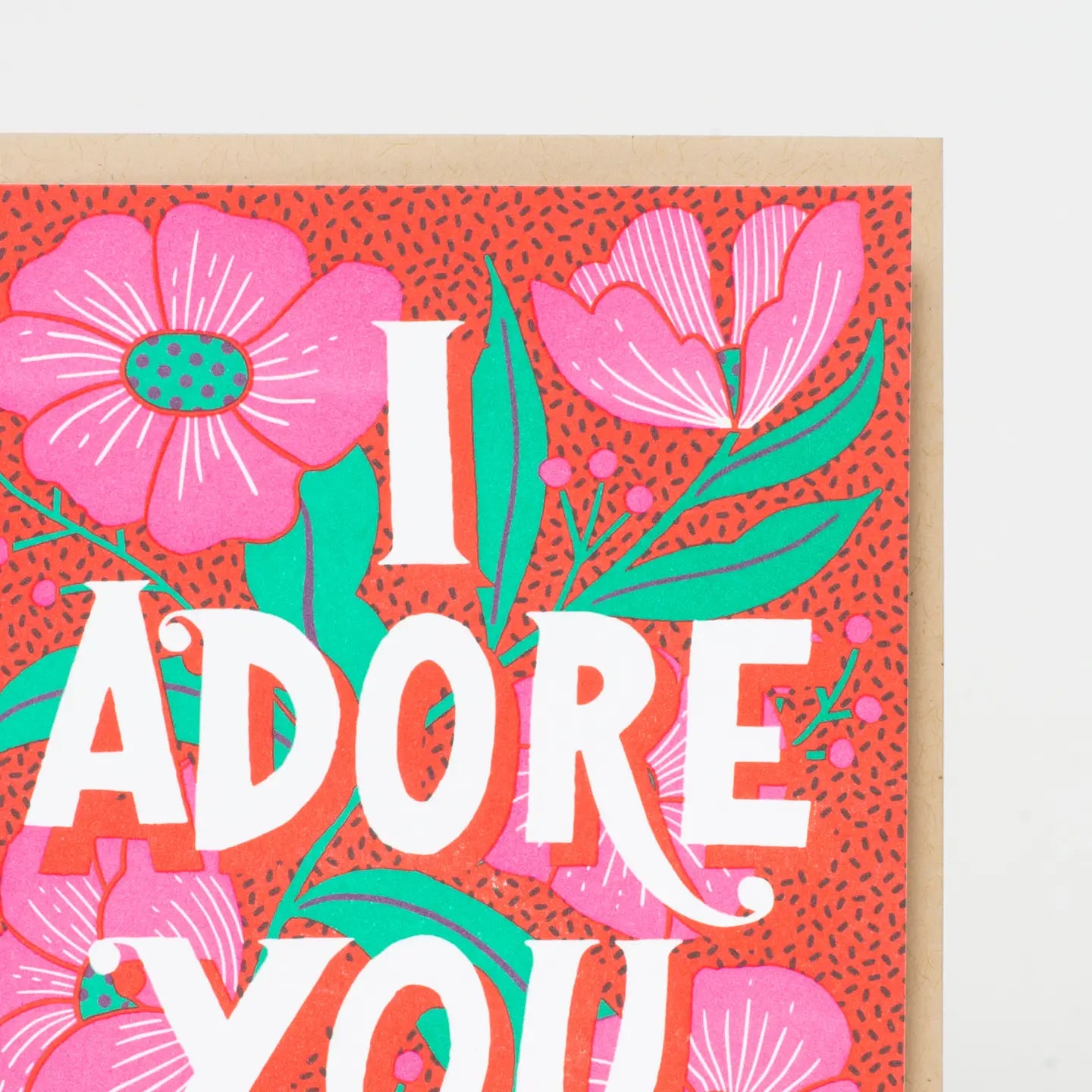 Egg Press Greeting Card - I Adore You