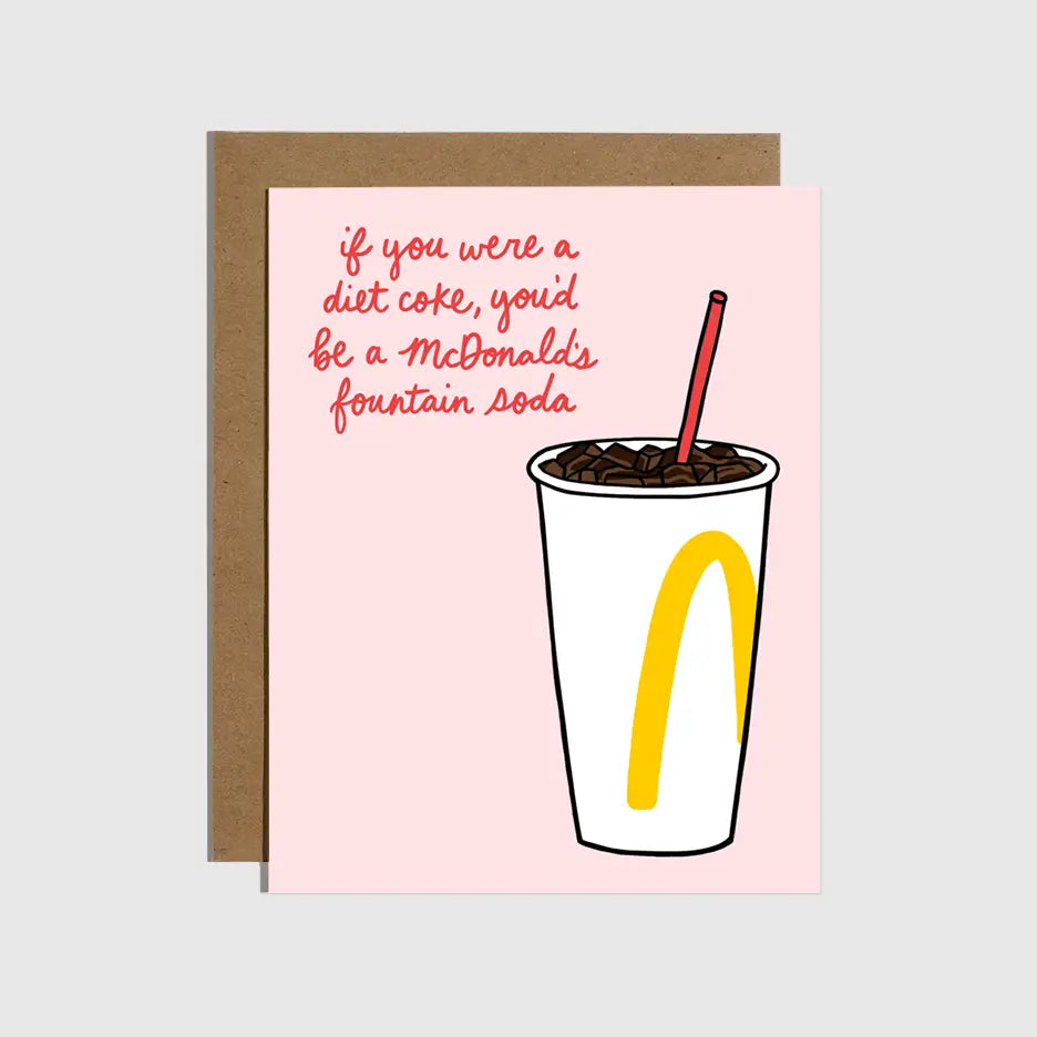 Brittany Paige Greeting Card - Fountain Soda Love