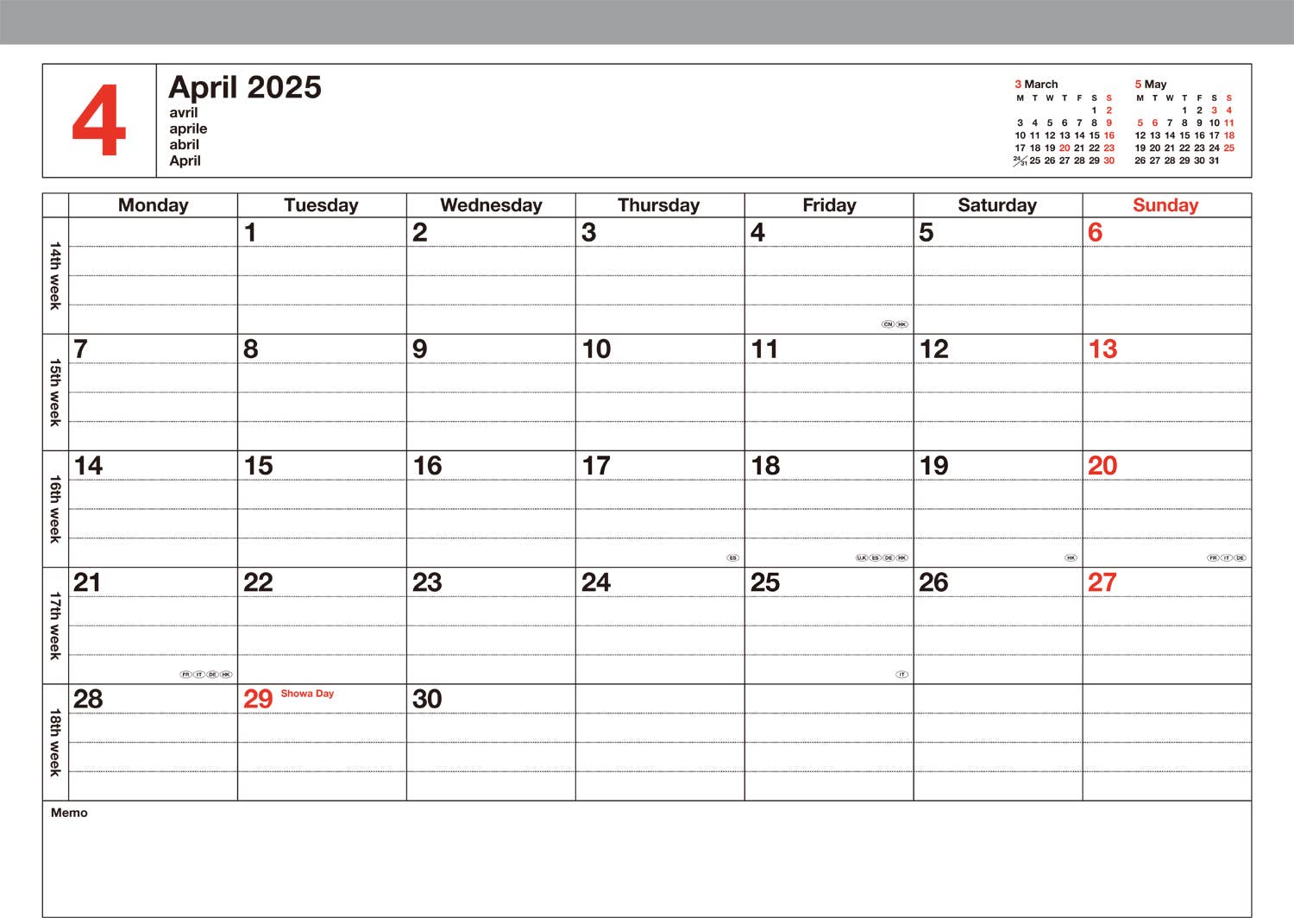 2025 Planner - Notebook Calendar  Medium