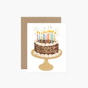 Botanica Paper Co. Greeting Card - Chocolate Birthday Cake