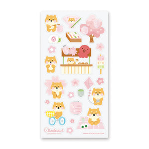 Sticker Sheet - Shiba and Sakura