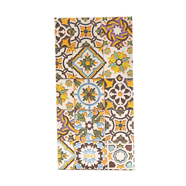 Paperblanks 2025 Slim Weekly Planner - Porto Portuguese Tiles