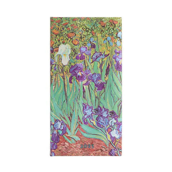 Paperblanks 2025 Slim Weekly Planner - Van Gogh's Irises