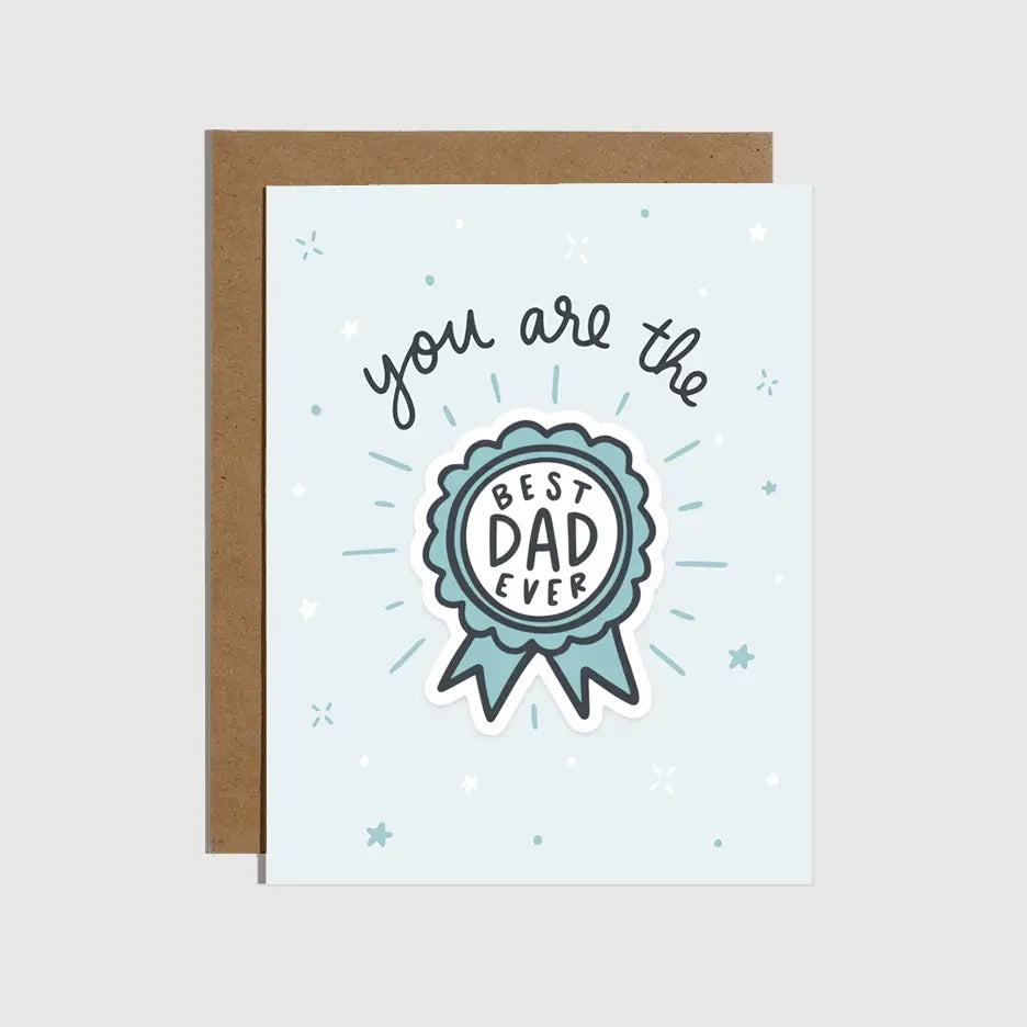 Brittany Paige Greeting Card - Best Dad Ever Sticker