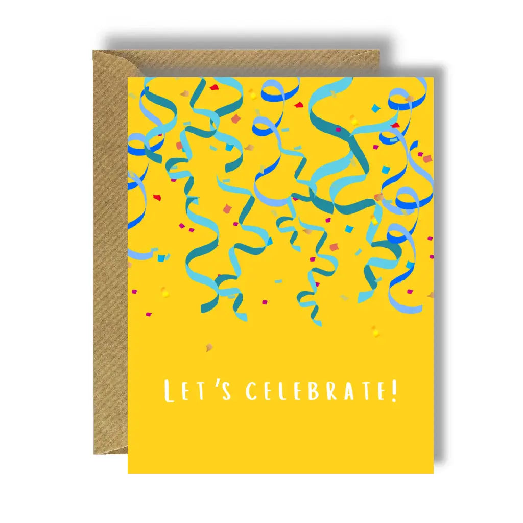 Bee Unique Greeting Card - Let's Celebrate