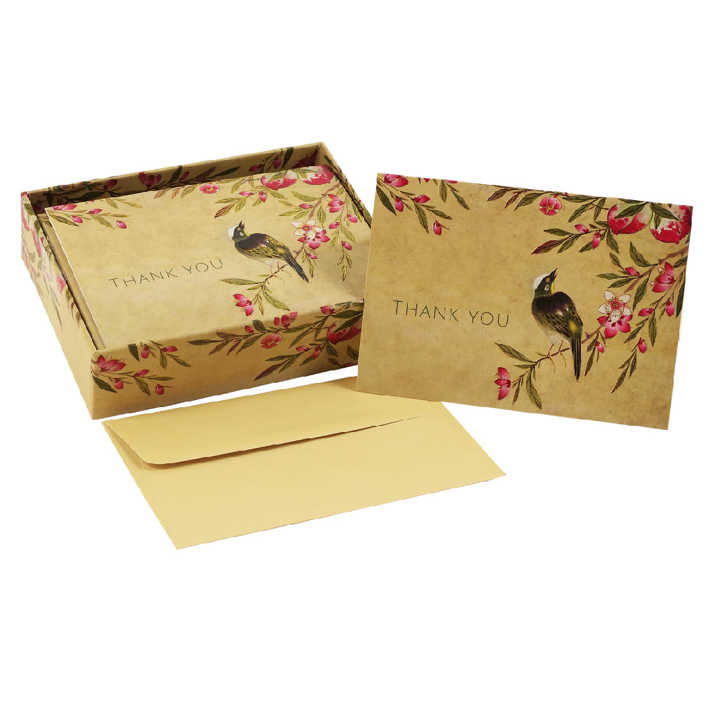 Peter Pauper Boxed Notes - Peach Blossoms Thank You