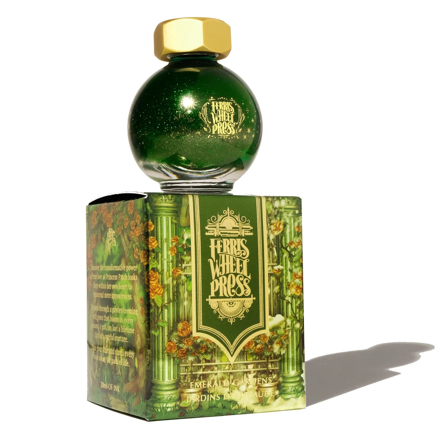 Ferris Wheel Press Bottled Ink - The Beauty and the Beast, Emerald Gardens 20ml