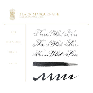 Ferris Wheel Press Bottled Ink - Black Masquerade 28ml