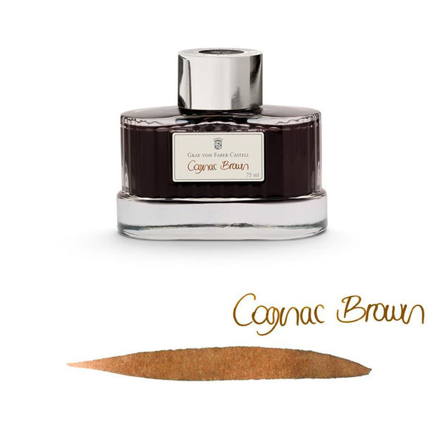 Graf von Faber-Castell Bottled Ink - 75ml Cognac Brown