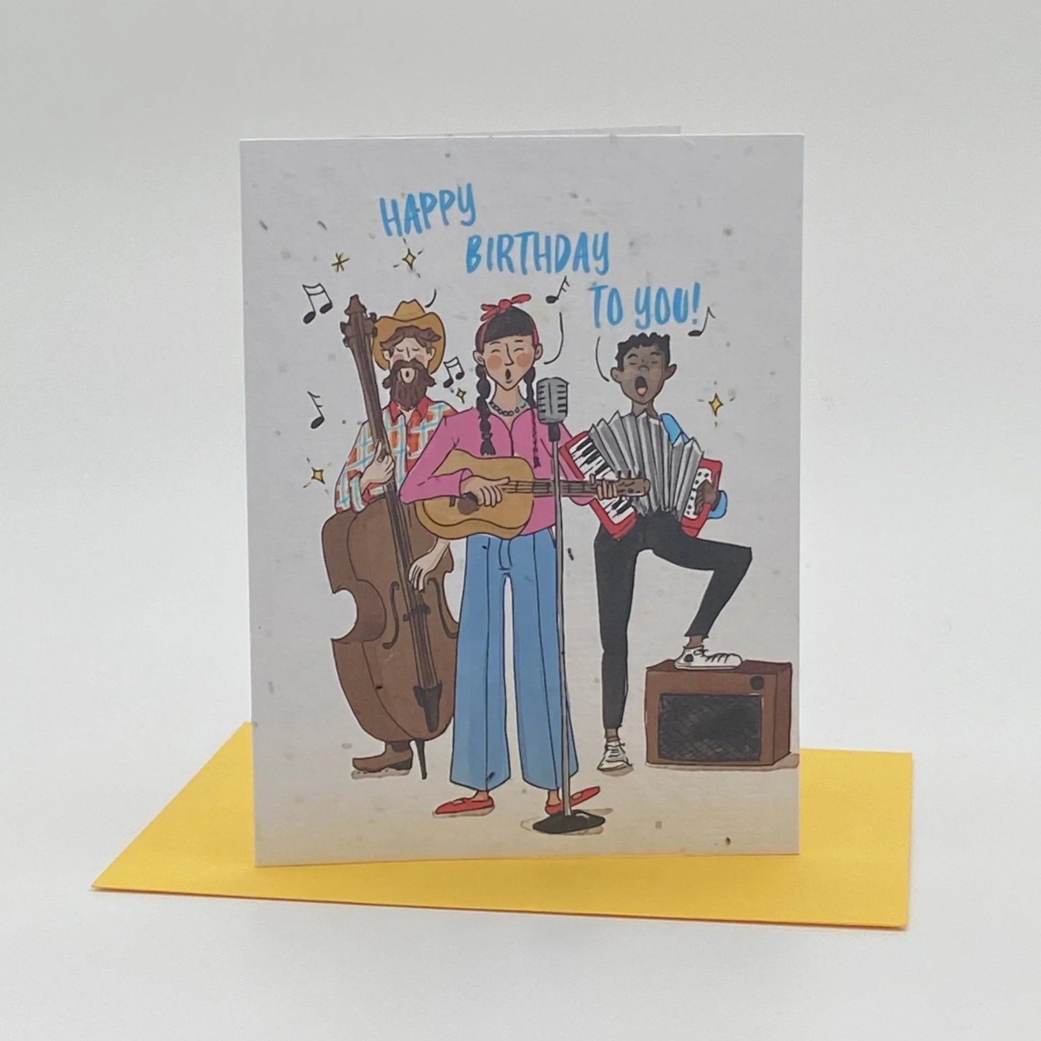 Jill + Jack - Plantable Greeting Card - Birthday Band