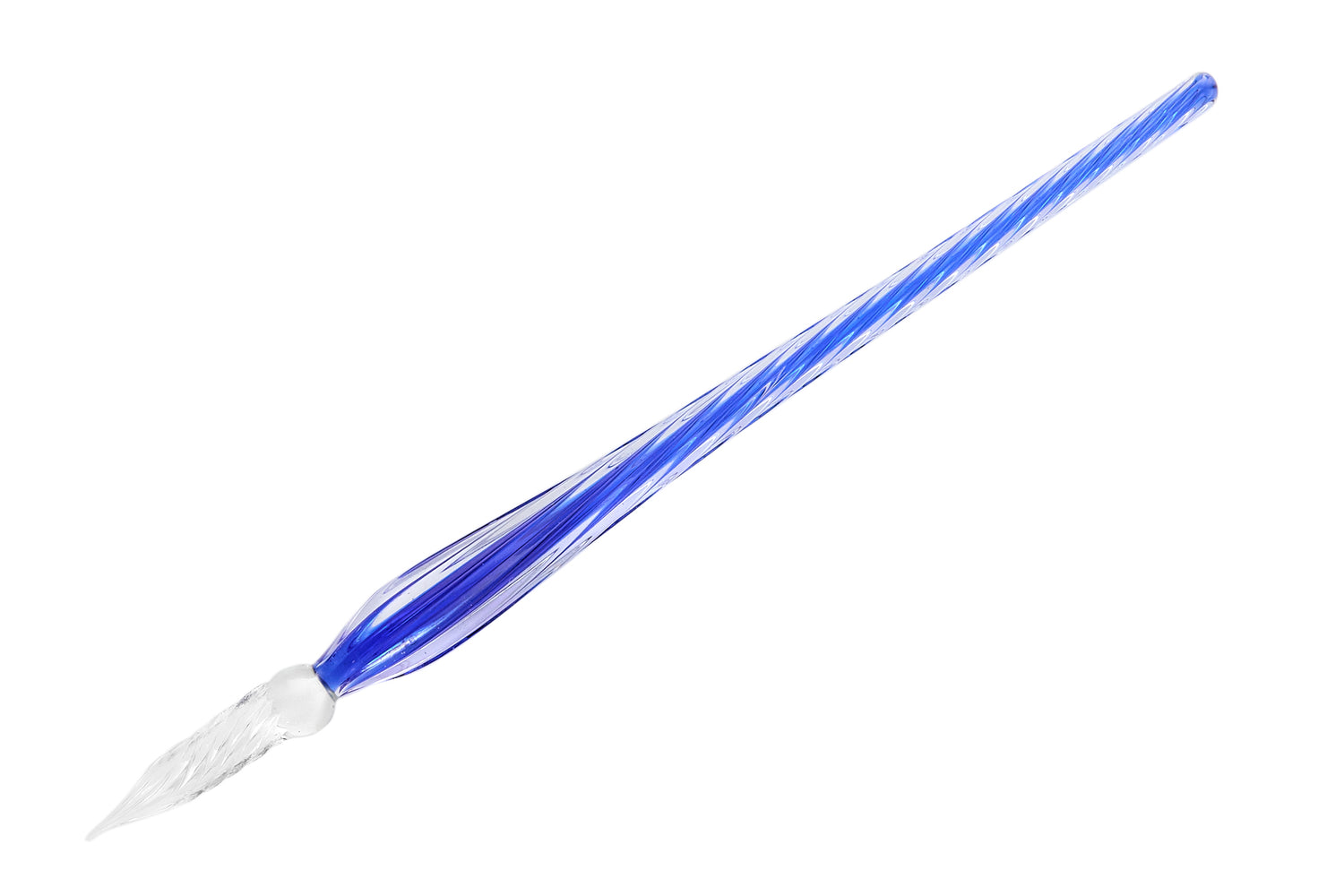 J. Herbin Twisted Glass Pen - Blue